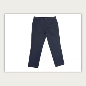 Banana Republic 34x30 Navy Flat Front Slim Fit